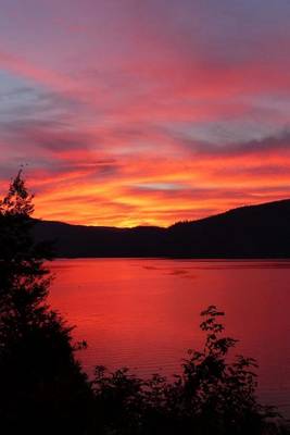 Book cover for Sunset at Canim Lake in British Columbia, Canada