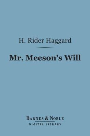 Cover of Mr. Meeson's Will (Barnes & Noble Digital Library)