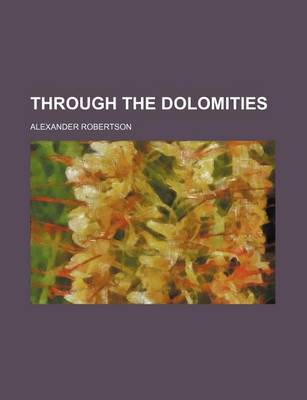 Book cover for Through the Dolomities
