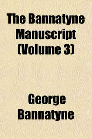 Cover of The Bannatyne Manuscript Volume 2