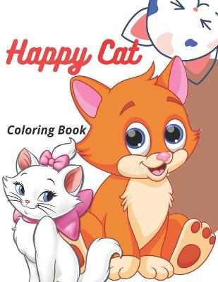 Book cover for Happy Cat Coloring Book