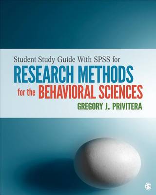 Book cover for Student Study Guide With IBM SPSS Workbook for Research Methods for the Behavioral Sciences