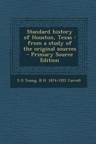 Cover of Standard History of Houston, Texas