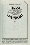 Book cover for Team Baseball Card Checklist No. 3