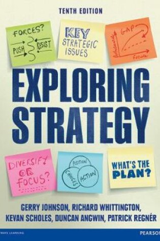 Cover of Exploring Strategy (Text Only), plus MyStrategyLab with Pearson eText