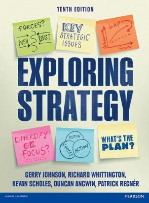 Book cover for Exploring Strategy (Text Only), plus MyStrategyLab with Pearson eText