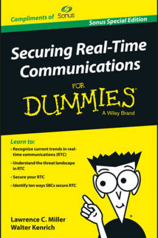 Cover of Securing Real-Time Communications for Dummies, Sonus Special Ed. (Custom)