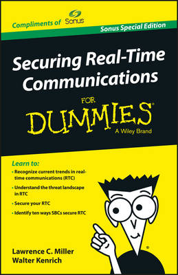 Book cover for Securing Real-Time Communications for Dummies, Sonus Special Ed. (Custom)