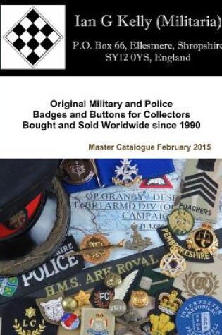 Cover of Ian Kelly Militaria Master Catalogue February 2015