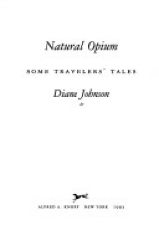 Cover of Natural Opium