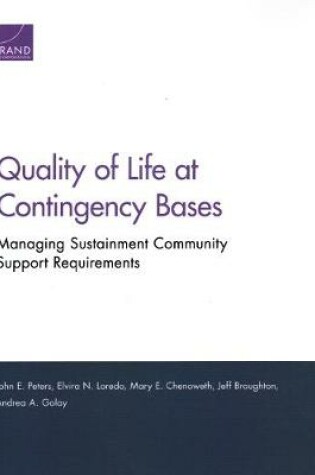 Cover of Quality of Life at Contingency Bases