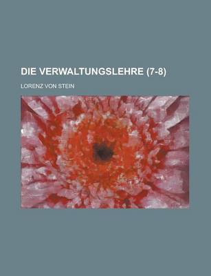 Book cover for Die Verwaltungslehre (7-8)