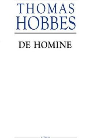 Cover of de Homine