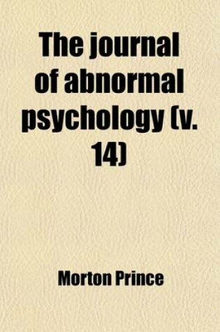 Cover of The Journal of Abnormal Psychology (Volume 14)