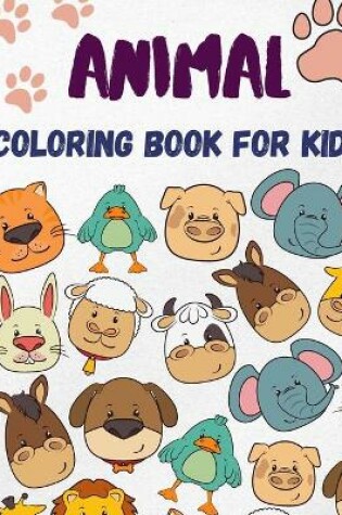 Cover of Animal Coloring Book for Kids