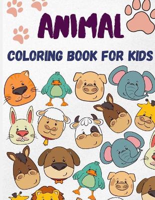 Book cover for Animal Coloring Book for Kids