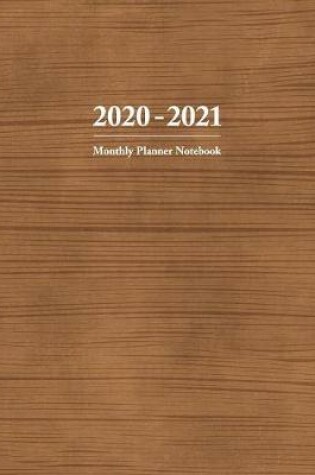 Cover of 2020-2021 Monthly Planner Notebook