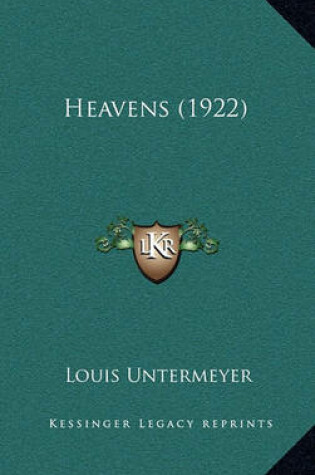 Cover of Heavens (1922)