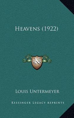 Book cover for Heavens (1922)