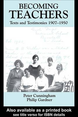 Book cover for Becoming Teachers