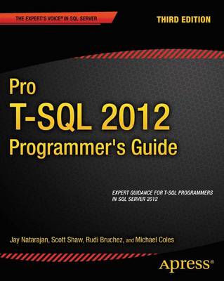 Book cover for Pro T-SQL 2012 Programmer's Guide