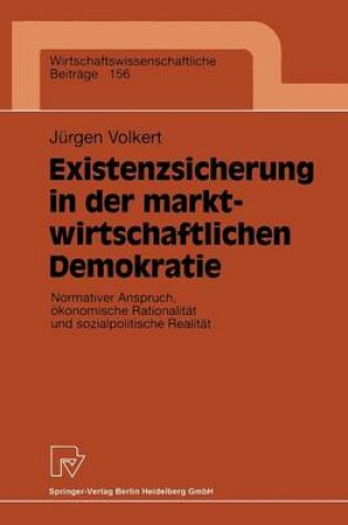 Cover of Existenzsicherung in der marktwirtschaftlichen Demokratie