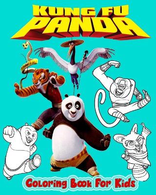 Book cover for Kung Fu Panda Coloring Book For Kids