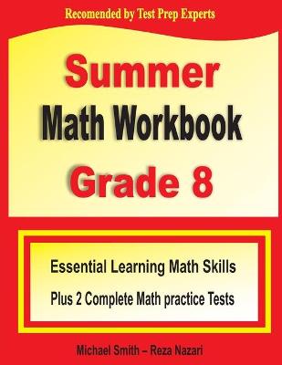 Book cover for Summer Math Workbook Grade 8