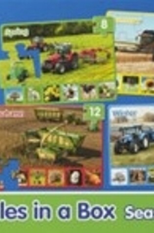 Cover of Tractor Ted 4 puzzles in a box