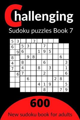 Book cover for Challenging sudoku puzzles book 7