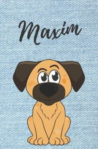 Cover of Maxim Hunde-Notizbuch / Malbuch / Tagebuch