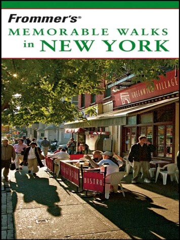 Book cover for Frommer's Memorable Walks in New York