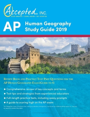 Book cover for AP Human Geography Study Guide 2019