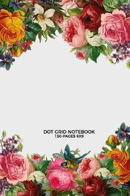 Book cover for Floral Dot Grid Notebook