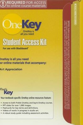 Cover of OneKey Blackboard, Student Access Kit, Art Appreciation