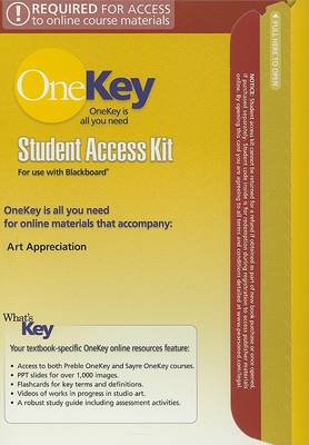 Book cover for OneKey Blackboard, Student Access Kit, Art Appreciation