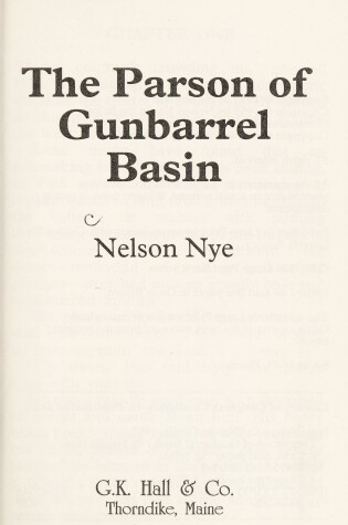 Cover of The Parson of Gunbarrel Basin