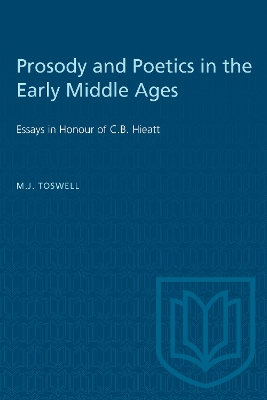 Book cover for Prosody and Poetics in the Early Middle Ages