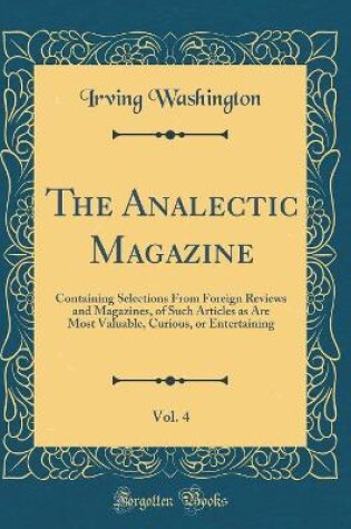 Cover of The Analectic Magazine, Vol. 4