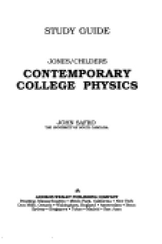 Cover of Jones Contem Phys Stdy Gde