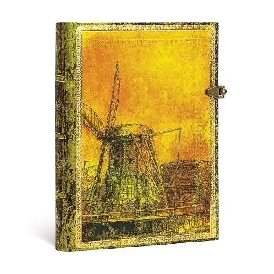 Book cover for Rembrandt’s 350th Anniversary Midi Unlined Hardcover Journal (Clasp Closure)