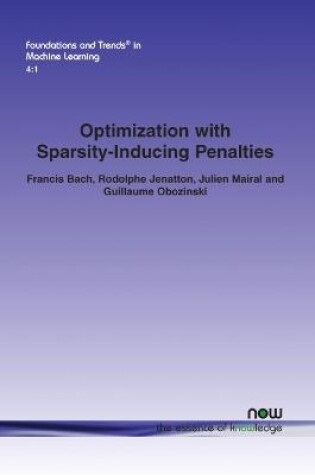 Cover of Optimization with Sparsity-Inducing Penalties