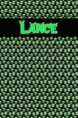 Cover of 120 Page Handwriting Practice Book with Green Alien Cover Lance