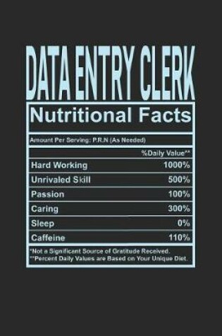 Cover of Data Entry Clerk Nutritional Facts