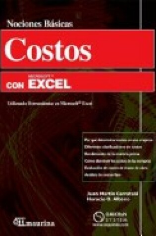 Cover of Costos y Gestion Con Microsoft Excel Nociones Basicas