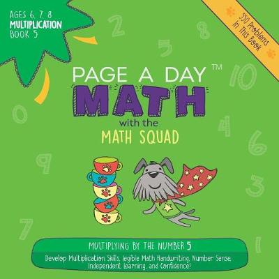 Book cover for Page a Day Math Multiplication Book 5