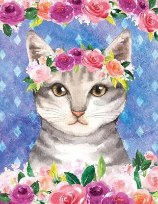 Book cover for My Big Fat Bullet Journal for Cat Lovers Tabby in Flowers