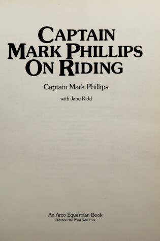 Cover of Captain Mark Phillips on Riding