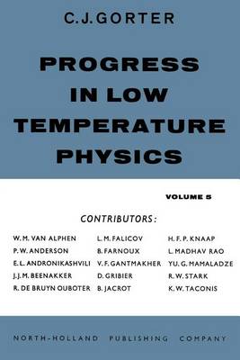 Book cover for Progress in Low Temperature Physics V5