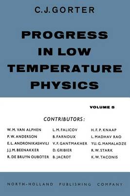 Cover of Progress in Low Temperature Physics V5